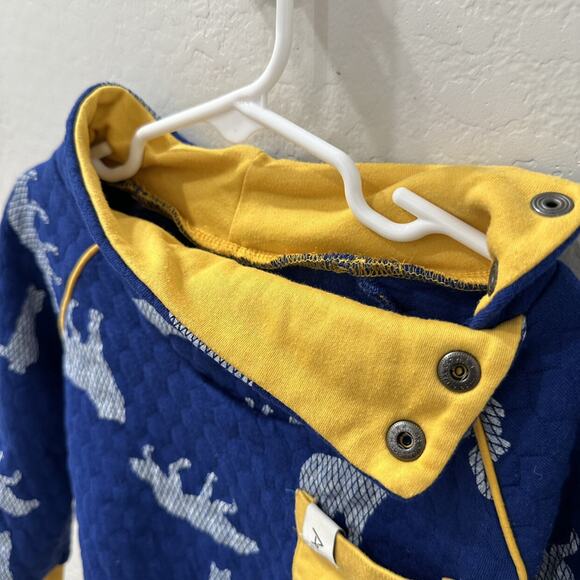 Alba of Denmark Blue & Yellow Wolf Jacket - Picture 2 of 6